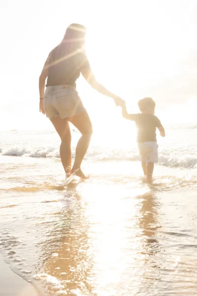 Fotógrafo em Noronha - foto de mãe e filho
