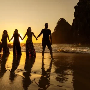 Foto de família em Fernando de Noronha – Lailane